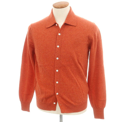 【新品】ドッピアアー DOPPIAA AARS ウールナイロン 襟付き カーディガン オレンジ【 46 】【 状態ランクN 】【 メンズ 】