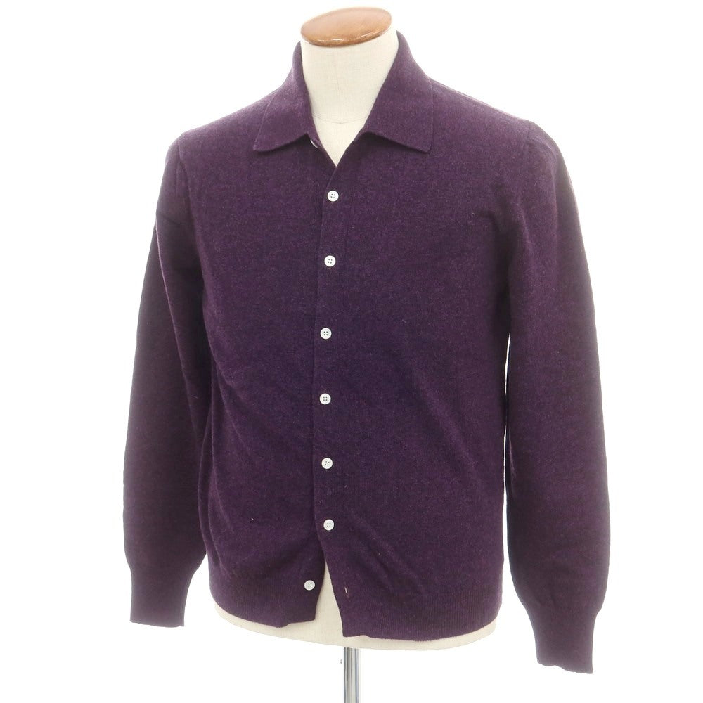 【新品】ドッピアアー DOPPIAA AARS ウールナイロン 襟付き カーディガン パープル【 46 】【 状態ランクN 】【 メンズ 】