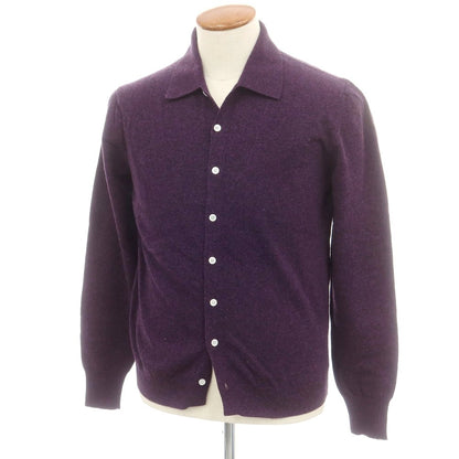 【新品】ドッピアアー DOPPIAA AARS ウールナイロン 襟付き カーディガン パープル【 46 】【 状態ランクN 】【 メンズ 】