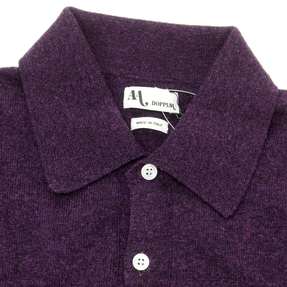 【新品】ドッピアアー DOPPIAA AARS ウールナイロン 襟付き カーディガン パープル【 46 】【 状態ランクN 】【 メンズ 】