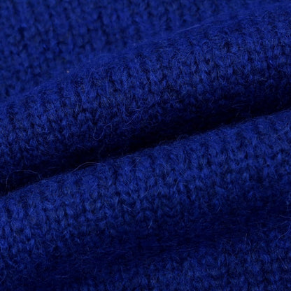 【新品】ドッピアアー DOPPIAA AAMINTORE アルパカナイロンウール タートルネック プルオーバーニット ブルー【 48 】【 状態ランクN 】【 メンズ 】