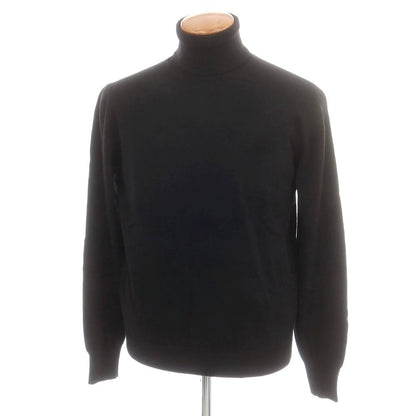 【新品】ドッピアアー DOPPIAA AAMINTORE ウールナイロン タートルネック プルオーバーニット ブラック【 48 】【 状態ランクN 】【 メンズ 】