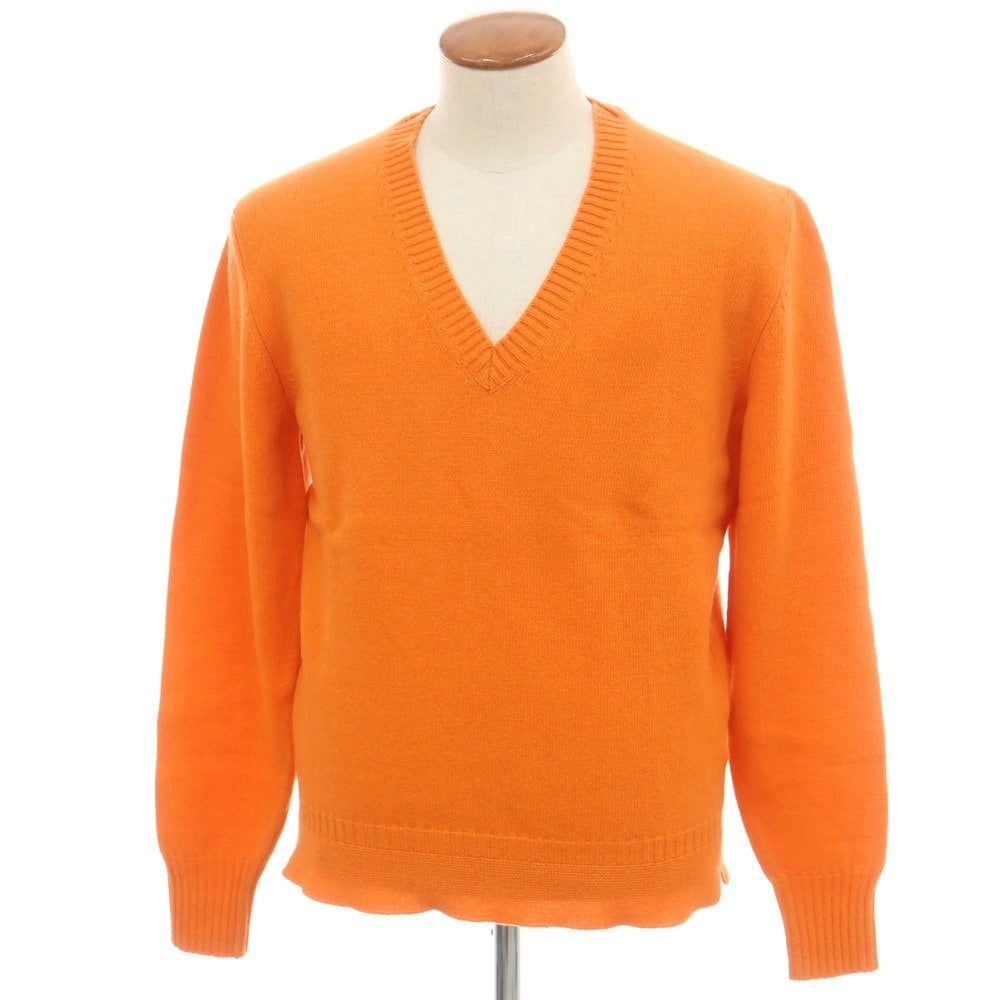 【新品】ドッピアアー DOPPIAA AARSITA ウール Vネック プルオーバーニット オレンジ【 48 】【 状態ランクN 】【 メンズ 】