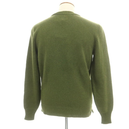 【新品】ドッピアアー DOPPIAA AALTES ウール クルーネック プルオーバーニット オリーブグリーン【 48 】【 状態ランクN 】【 メンズ 】