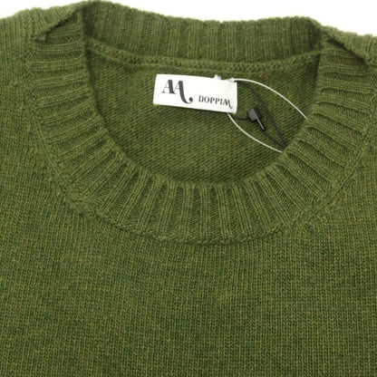 【新品】ドッピアアー DOPPIAA AALTES ウール クルーネック プルオーバーニット オリーブグリーン【 48 】【 状態ランクN 】【 メンズ 】