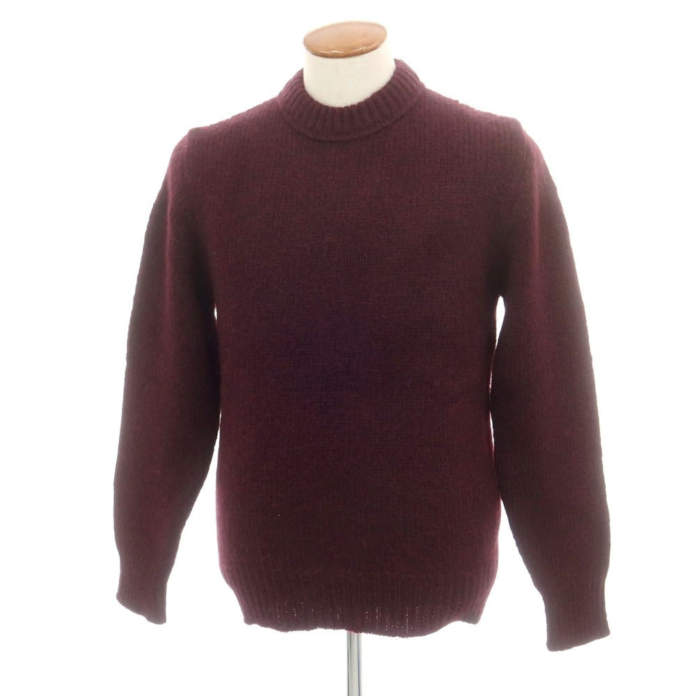 【新品】ドッピアアー DOPPIAA AAPPIO アルパカナイロンウール クルーネック プルオーバーニット ボルドー【 48 】【 状態ランクN 】【 メンズ 】
