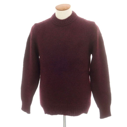 【新品】ドッピアアー DOPPIAA AAPPIO アルパカナイロンウール クルーネック プルオーバーニット ボルドー【 48 】【 状態ランクN 】【 メンズ 】