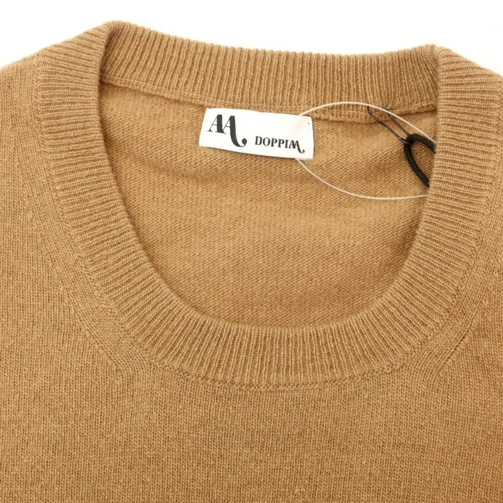【新品アウトレット】ドッピアアー DOPPIAA AAPPIO ウールナイロン クルーネック プルオーバーニット ベージュ【 48 】【 状態ランクN- 】【 メンズ 】