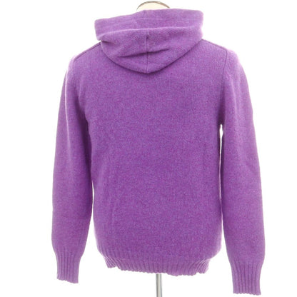 【新品】ドッピアアー DOPPIAA AAURELIO ウール プルオーバー ニット パーカー パープル【 50 】【 状態ランクN 】【 メンズ 】