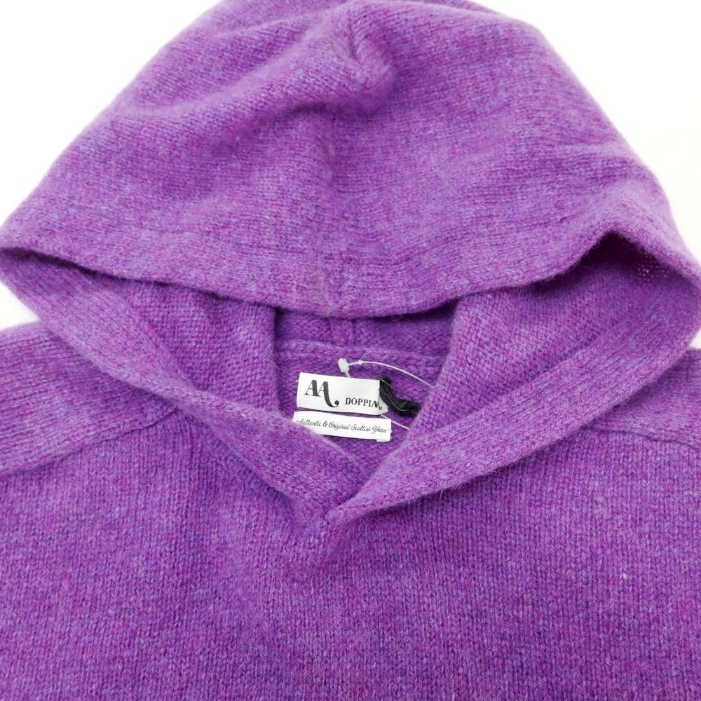 【新品】ドッピアアー DOPPIAA AAURELIO ウール プルオーバー ニット パーカー パープル【 50 】【 状態ランクN 】【 メンズ 】