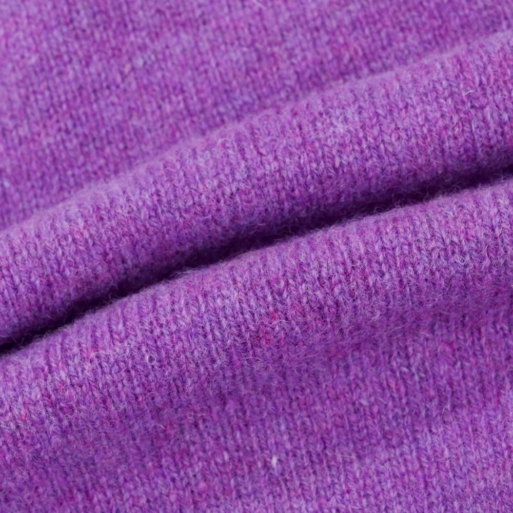 【新品】ドッピアアー DOPPIAA AAURELIO ウール プルオーバー ニット パーカー パープル【 50 】【 状態ランクN 】【 メンズ 】