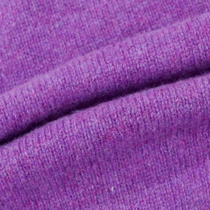 【新品】ドッピアアー DOPPIAA AAURELIO ウール プルオーバー ニット パーカー パープル【 50 】【 状態ランクN 】【 メンズ 】