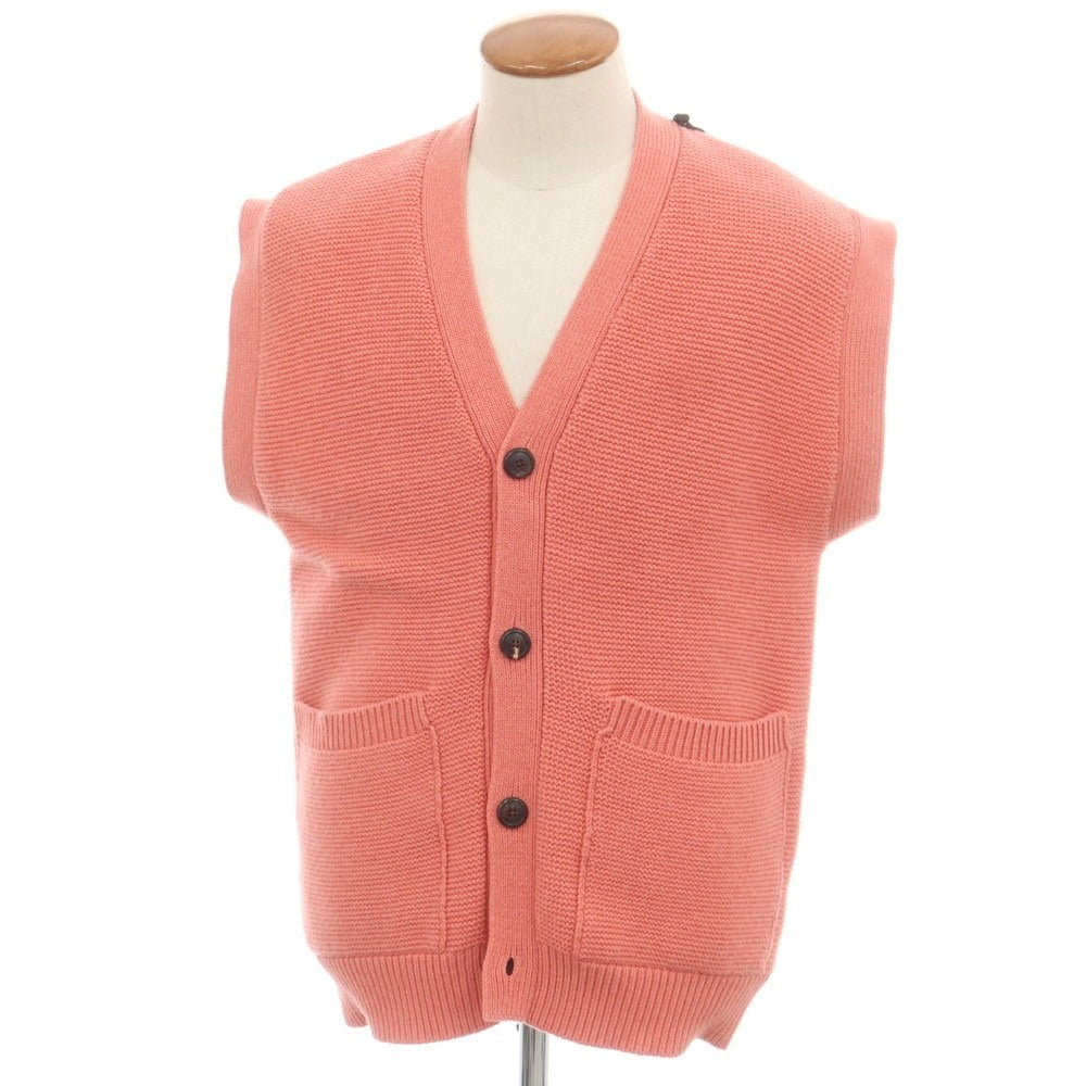 【新品】ドッピアアー DOPPIAA AARMADILLO ウールナイロン ニットベスト ピンク【 48 】【 状態ランクN 】【 メンズ 】