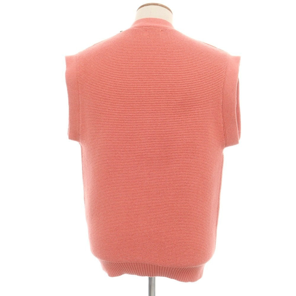【新品】ドッピアアー DOPPIAA AARMADILLO ウールナイロン ニットベスト ピンク【 48 】【 状態ランクN 】【 メンズ 】