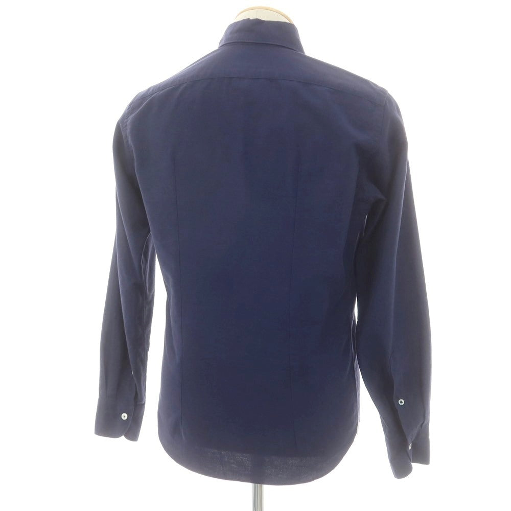 【中古】ジャンネット giannetto コットン系 ボタンダウン カジュアルシャツ ネイビー【 XS 】【 状態ランクB 】【 メンズ 】