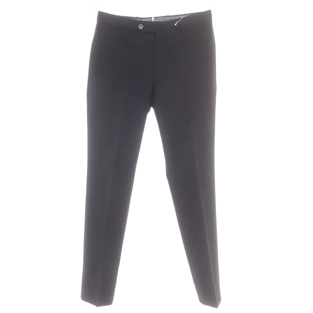 【中古】ピーティートリノ PT TORINO TECHNO WASHABLE WOOL ストレッチ ポリエステルウール ドレススラックスパンツ ブラック【 サイズ44 】【 状態ランクC 】【 メンズ 】 [BPD]