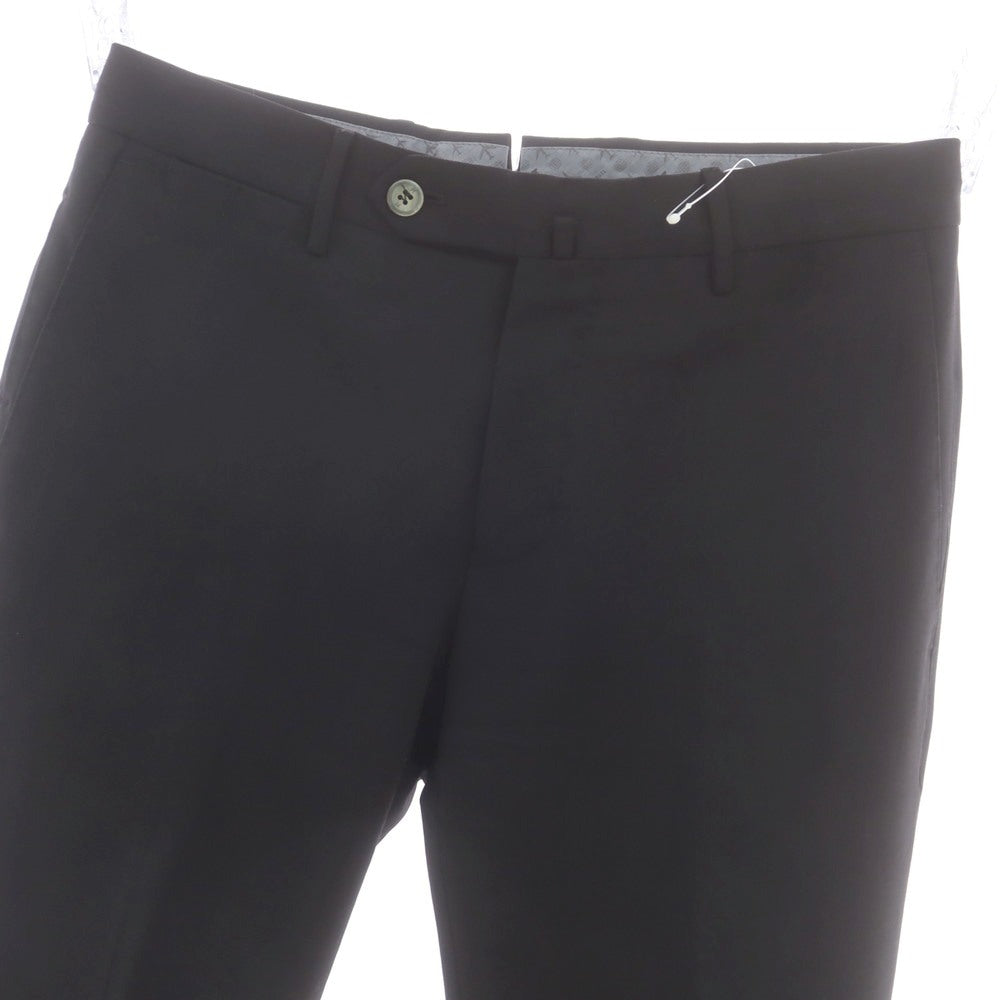【中古】ピーティートリノ PT TORINO TECHNO WASHABLE WOOL ストレッチ ポリエステルウール ドレススラックスパンツ ブラック【 44 】【 状態ランクC 】【 メンズ 】