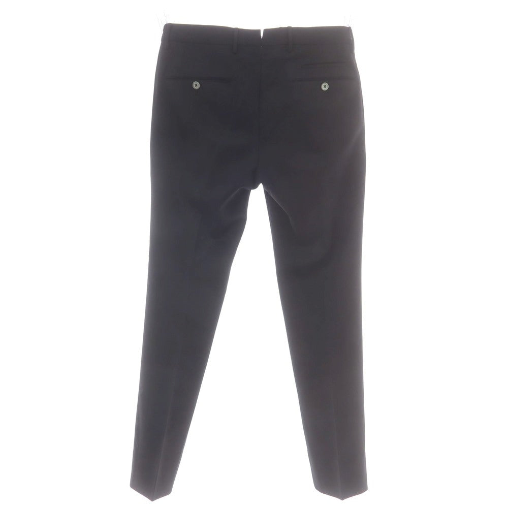 【中古】ピーティートリノ PT TORINO TECHNO WASHABLE WOOL ストレッチ ポリエステルウール ドレススラックスパンツ ブラック【 サイズ44 】【 状態ランクC 】【 メンズ 】 [BPD]