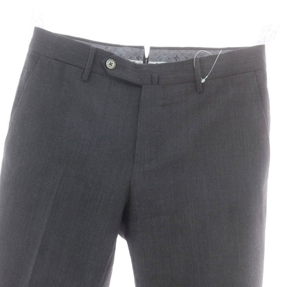 【中古】ピーティートリノ PT TORINO TECHNO WASHABLE WOOL ストレッチ ポリエステルウール ドレススラックスパンツ ダークグレー【 44 】【 状態ランクC 】【 メンズ 】