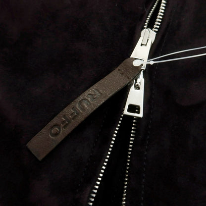 【中古】ルッフォ RUFFO ゴートスエード スイングトップ ブルゾン パープルブラック【 48 】【 状態ランクB 】【 メンズ 】