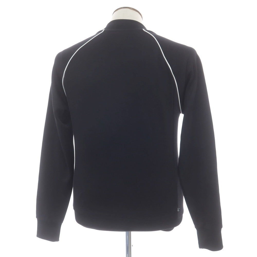 【中古】アディダス adidas ポリエステルコットン ダブルジップ トラックジャケット ジャージ ブラック【 JPN L 】【 状態ランクB 】【 メンズ 】