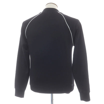 【中古】アディダス adidas ポリエステルコットン ダブルジップ トラックジャケット ジャージ ブラック【 JPN L 】【 状態ランクB 】【 メンズ 】
