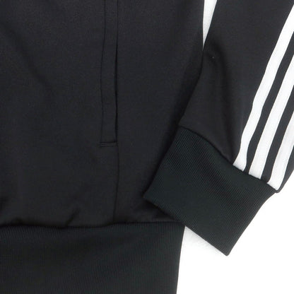 【中古】アディダス adidas ポリエステルコットン ダブルジップ トラックジャケット ジャージ ブラック【 JPN L 】【 状態ランクB 】【 メンズ 】