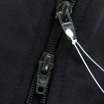 【中古】アディダス adidas ポリエステルコットン ダブルジップ トラックジャケット ジャージ ブラック【 JPN L 】【 状態ランクB 】【 メンズ 】