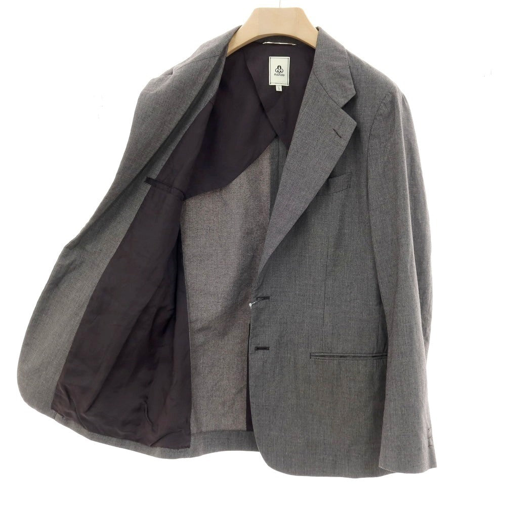 【中古】マンド Mando ポリエステルレーヨン 2つボタンスーツ セットアップ グレー【サイズ1】【 状態ランクB 】【 メンズ 】