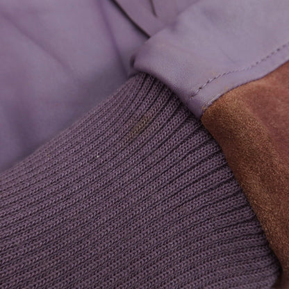 【中古】アコースティック Acoustic ラムレザー ジップアップブルゾン パープル【 M 】【 状態ランクD 】【 メンズ 】