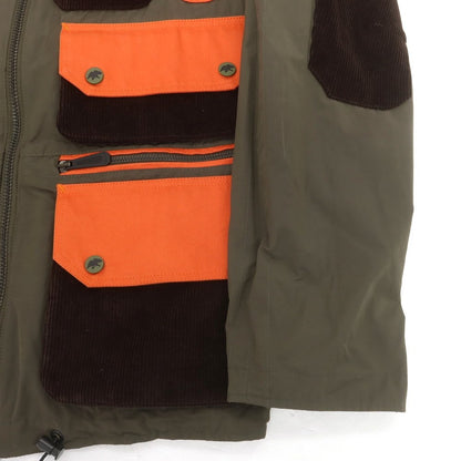 【中古】ハンティングワールド HUNTING WORLD ポリエステルコットン ハンティングジャケット オリーブxオレンジ【 L 】【 状態ランクB 】【 メンズ 】