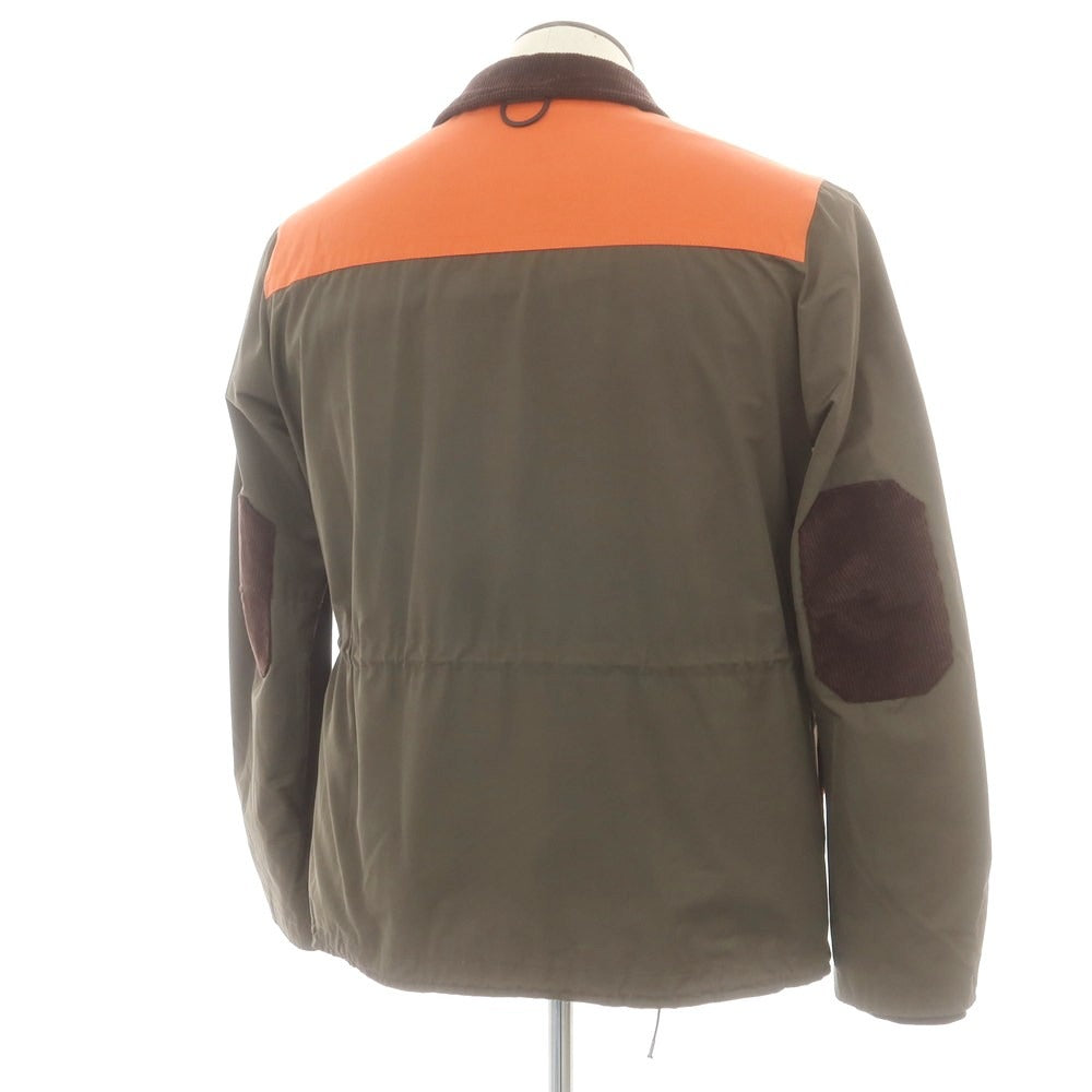 【中古】ハンティングワールド HUNTING WORLD ポリエステルコットン ハンティングジャケット オリーブxオレンジ【 サイズL 】【 状態ランクB 】【 メンズ 】 [BPD]