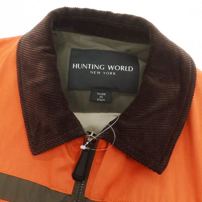 【中古】ハンティングワールド HUNTING WORLD ポリエステルコットン ハンティングジャケット オリーブxオレンジ【 L 】【 状態ランクB 】【 メンズ 】