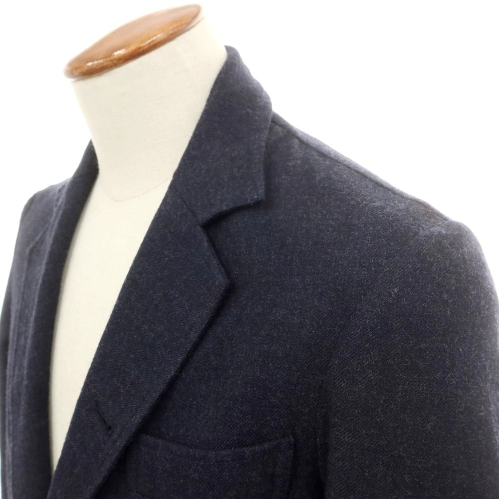 【中古】グイード ディ リッチョ GUIDO DI RICCIO ウール カジュアルジャケット ネイビー【 46 】【 状態ランクC 】【 メンズ 】