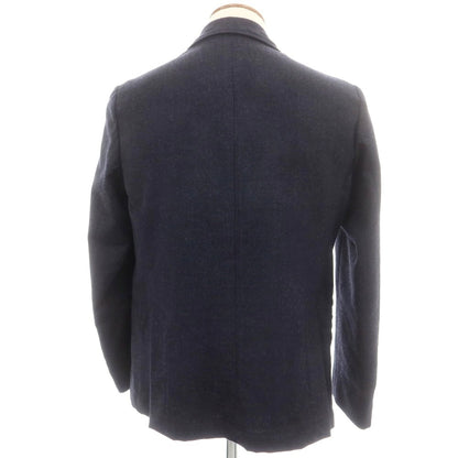 【中古】グイード ディ リッチョ GUIDO DI RICCIO ウール カジュアルジャケット ネイビー【 46 】【 状態ランクC 】【 メンズ 】