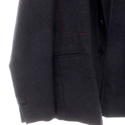 【中古】グイード ディ リッチョ GUIDO DI RICCIO ウール カジュアルジャケット ネイビー【 46 】【 状態ランクC 】【 メンズ 】