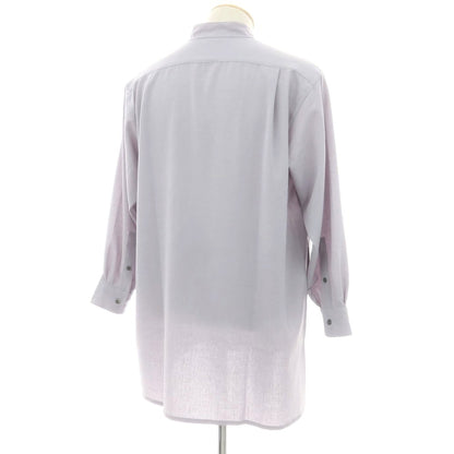 【中古】ザスタイリストジャパン The Stylist Japan ポリエステル スタンドカラー カジュアルシャツ ライトグレー【 S 】【 状態ランクB 】【 メンズ 】