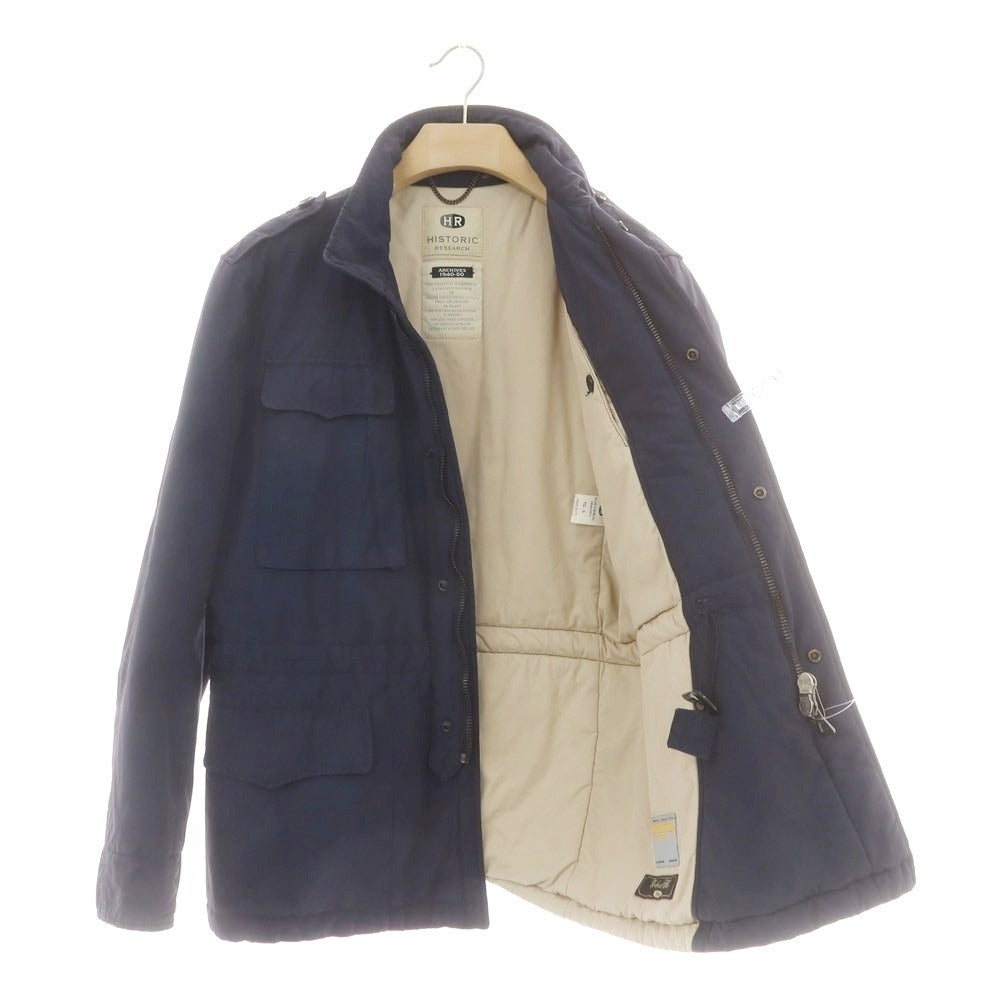 【中古】ヒストリックリサーチ HISTORIC RESEARCH コットンナイロン M-65 中綿  ネイビー【サイズS】【 状態ランクC 】【 メンズ 】[CPD]