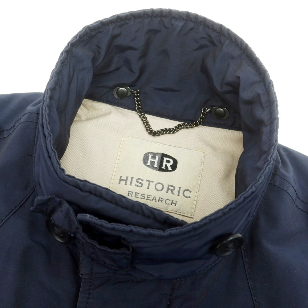 【中古】ヒストリックリサーチ HISTORIC RESEARCH コットンナイロン M-65 中綿 ネイビー【 S 】【 状態ランクC 】【 メンズ 】