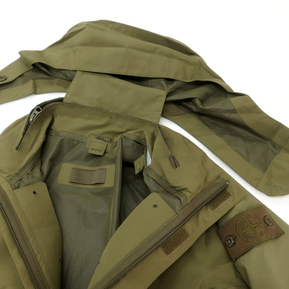 【中古】ストーンアイランド STONE ISLAND ポリエステル ダウンライナー付き ミリタリーコート オリーブグリーン【 S 】【 状態ランクC 】【 メンズ 】