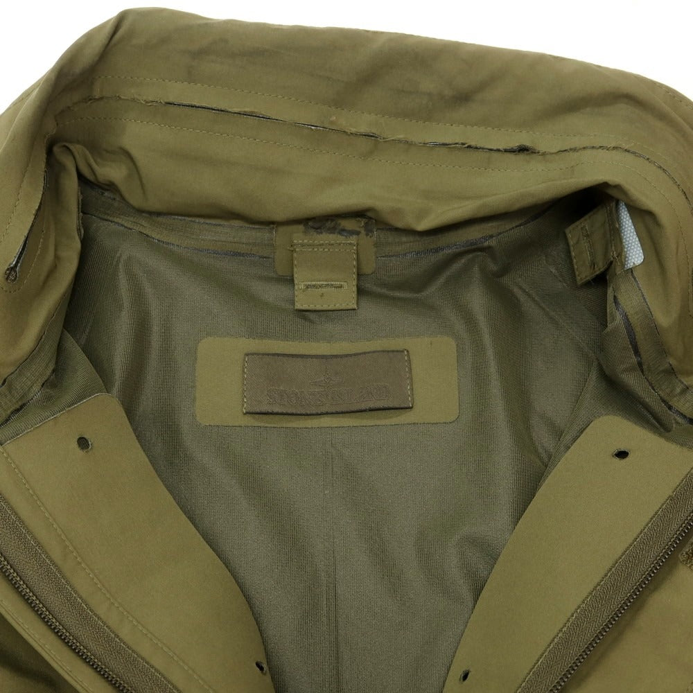 【中古】ストーンアイランド STONE ISLAND ポリエステル ダウンライナー付き ミリタリーコート オリーブグリーン【 S 】【 状態ランクC 】【 メンズ 】