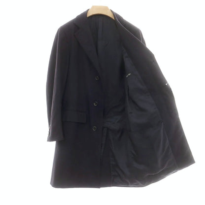 【中古】サルトリアパルマ Sartoria Parma BEAMS F別注 ウール チェスターフィールドコート ダークネイビー【 44 】【 状態ランクB 】【 メンズ 】