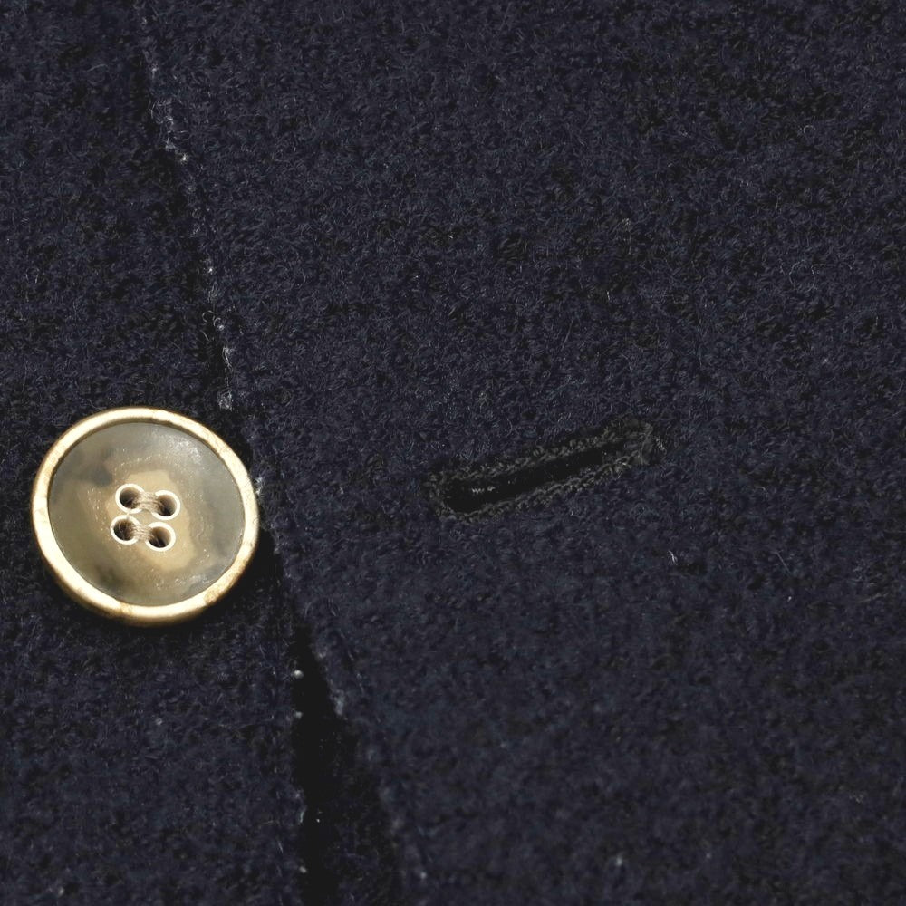 【中古】サルトリア フェスタ SARTORIA FESTA ウール チェスターフィールドコート ダークネイビー【サイズ46】【 状態ランクC 】【 メンズ 】[DPD]