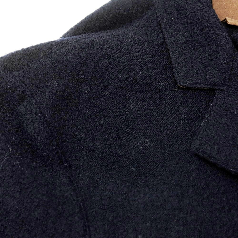 【中古】サルトリア フェスタ SARTORIA FESTA ウール チェスターフィールドコート ダークネイビー【 46 】【 状態ランクC 】【 メンズ 】