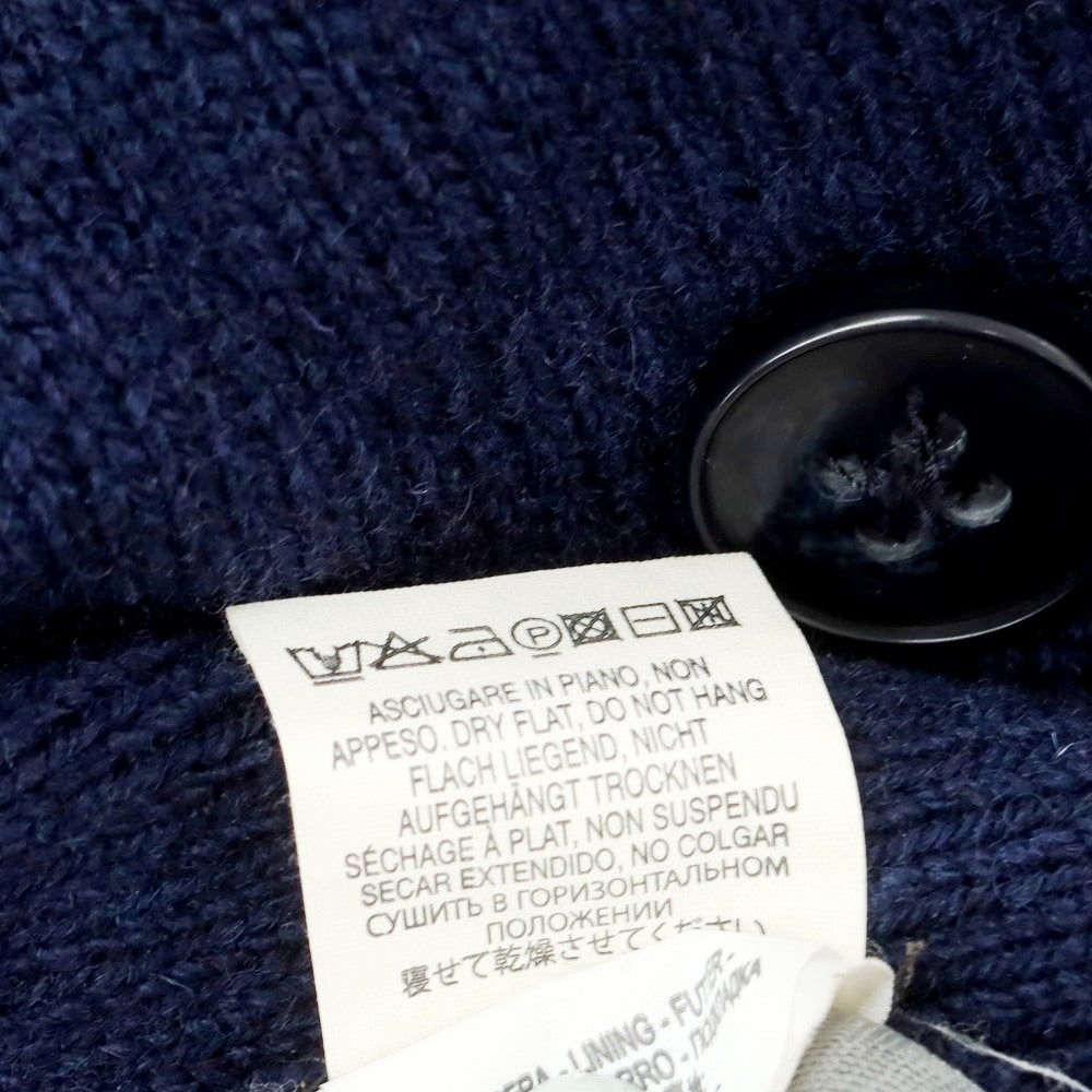 【中古】マックリッチ McRitchie ウール ニット ダブルブレストコート ライトネイビー【 46 】【 状態ランクC 】【 メンズ 】