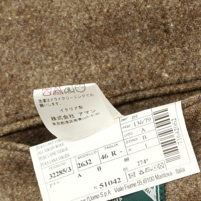 【中古】ルビアム LUBIAM ウール テーラードジャケット ブラウン系【 46 】【 状態ランクB 】【 メンズ 】