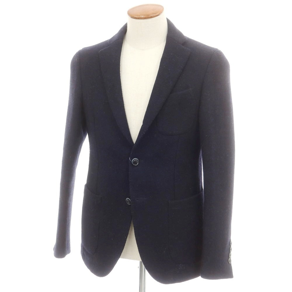 【中古】アルテア Altea ハリスツイードウール テーラードジャケット ダークネイビー【 46 】【 状態ランクC 】【 メンズ 】