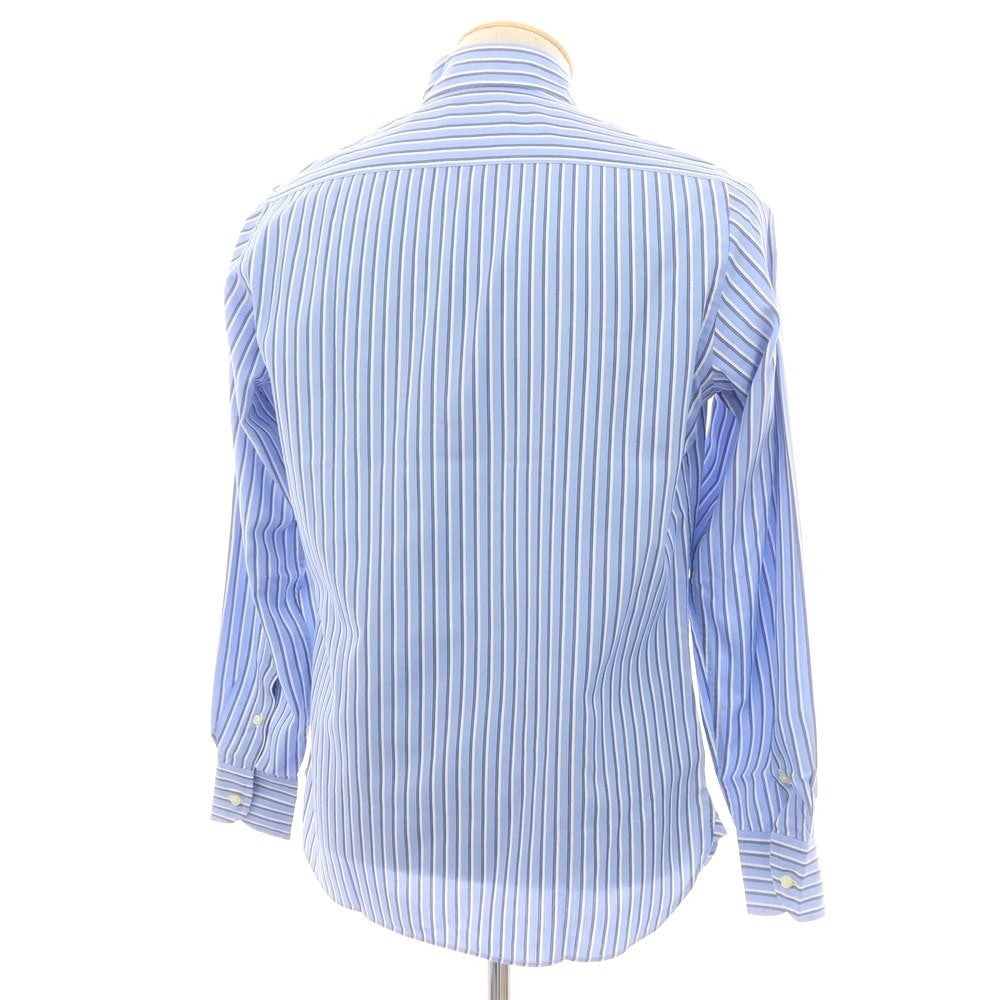 【中古】カミチェリア チェネーゼ CAMICERIA THIENESE コットン ストライプ ボタンダウン カジュアルシャツ ライトブルーxホワイト【サイズS】【 状態ランクB 】【 メンズ 】[CPD]