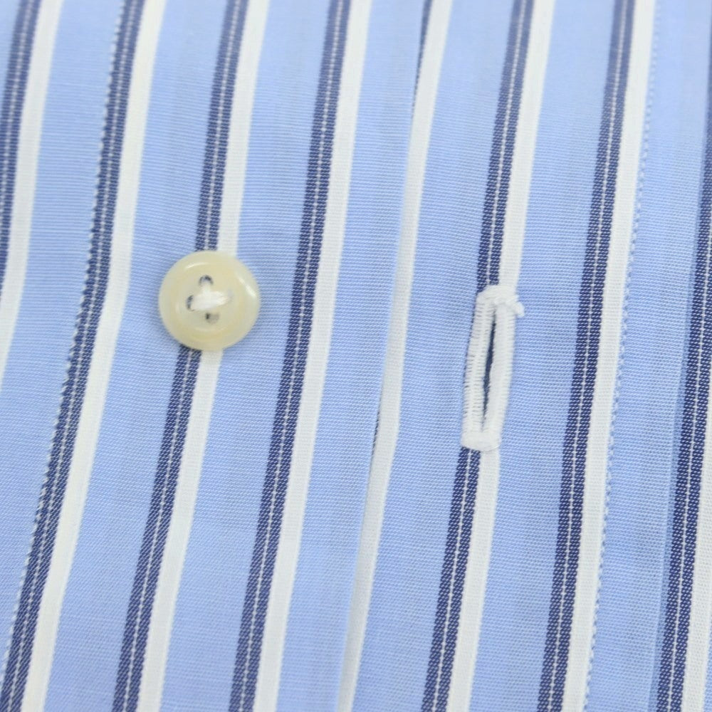 【中古】カミチェリア チェネーゼ CAMICERIA THIENESE コットン ストライプ ボタンダウン カジュアルシャツ ライトブルーxホワイト【 S 】【 状態ランクB 】【 メンズ 】