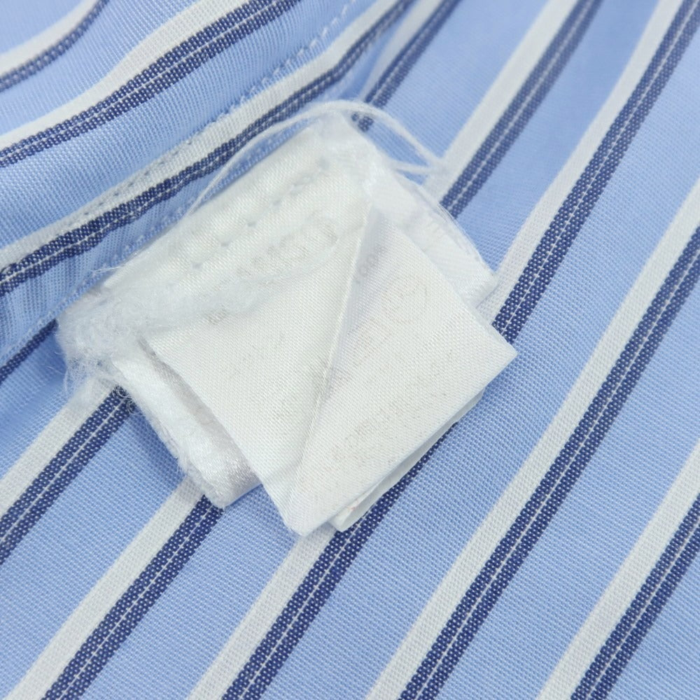 【中古】カミチェリア チェネーゼ CAMICERIA THIENESE コットン ストライプ ボタンダウン カジュアルシャツ ライトブルーxホワイト【サイズS】【 状態ランクB 】【 メンズ 】[CPD]